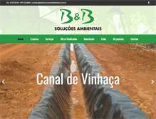 Tablet Screenshot of bebsolucoesambientais.com.br